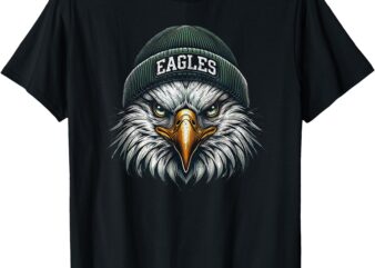 Cool Face Eagle Vintage Eagles Flying Bird T-Shirt