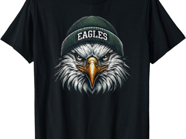 Cool face eagle vintage eagles flying bird t-shirt