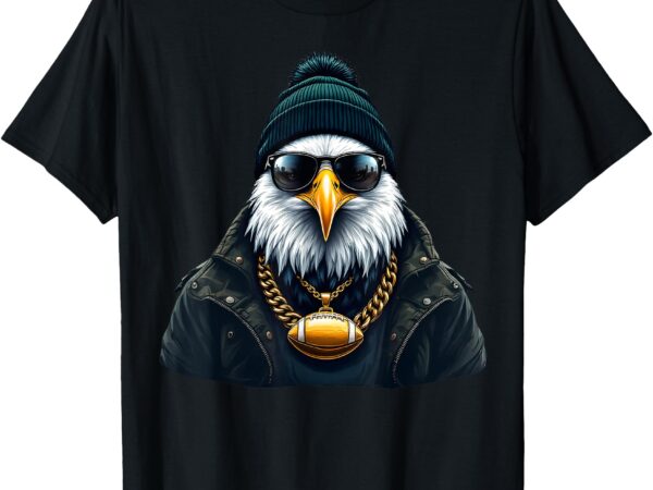 Cool face eagle with sunglasses for women men kids t-shirt