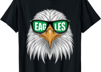 Cool Face Eagles With Sunglasses Vintage Eagles shirt Bird T-Shirt