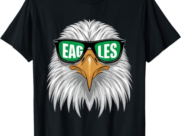 Cool face eagles with sunglasses vintage eagles shirt bird t-shirt