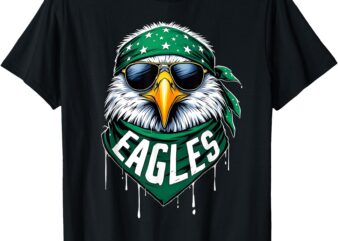 Cool Face Eagles with Sunglasses Vintage Eagles T-Shirt