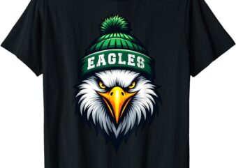 Cool Face Eagles with Sunglasses Vintage Funny T-Shirt