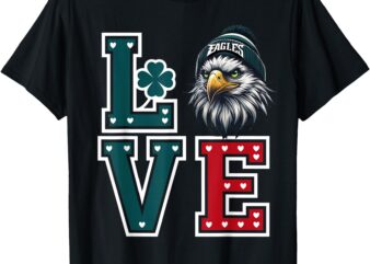 Cool Valentine’s day Eagle Lovers Outfit T-Shirt