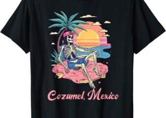 Cozumel Mexico Souvenir Vacation Travel Men Women Reminder T-Shirt