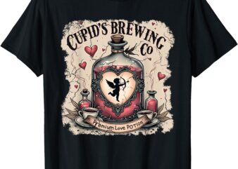 Cupid’s Brewing Co Love Potions Funny Valentine T-Shirt