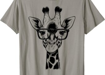 Cute Giraffe Graphic Casual Summer Funny Cool Animal Lover T-Shirt