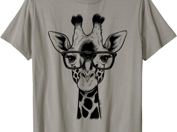 Cute giraffe graphic casual summer funny cool animal lover t-shirt