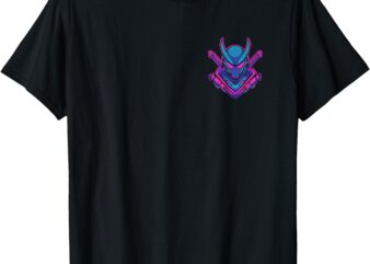 Cyberpunk Mech Samurai – Japanese Anime Retro Gaming T-Shirt