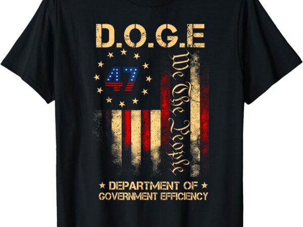 Doge d.o.g.e department of government efficiency mens womens t-shirt