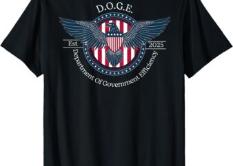 DOGE D.O.G.E. Department Of Government Efficiency (On Back) T-Shirt