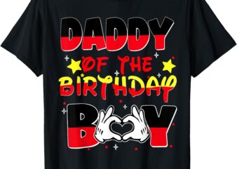 Dad And Mom Daddy Of The Birthday Boy Family Party Decor T-Shirt