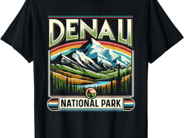 Denali national park scenic shirt retro apparel denali t-shirt