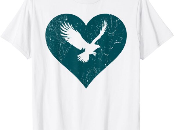 Eagle lovers valentines day apparel eagle heart womens mens t-shirt