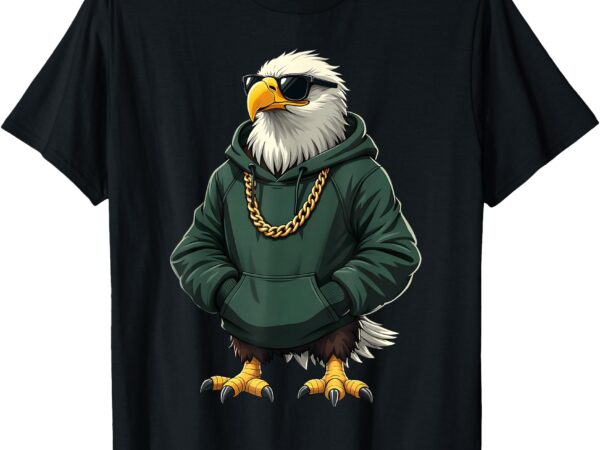 Eagle vintage cool bird in sunglasses for men women kids t-shirt