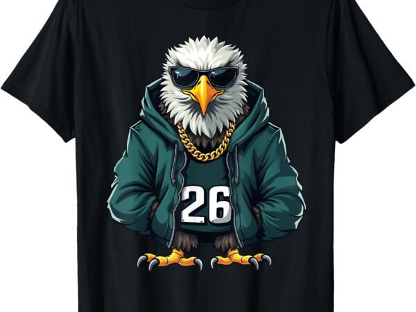 Eagle vintage cool bird in sunglasses for men women kids t-shirt