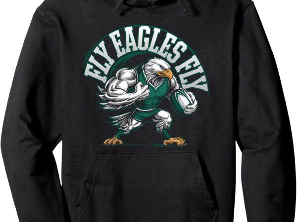 Eagles fly vintage eagles flying bird funny let’s hunt pullover hoodie vector clipart