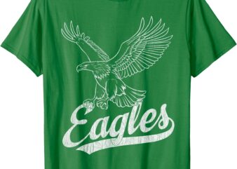 Eagles Fly Vintage Eagles Flying Bird Inspirational T-Shirt