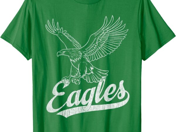 Eagles fly vintage eagles flying bird inspirational t-shirt