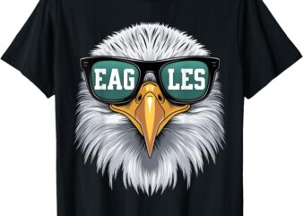 Eagles Lover – Cool Bald Eagle’s Head with Sunglasses Nature T-Shirt