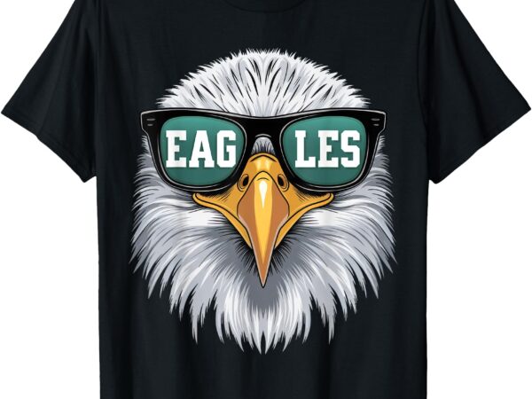 Eagles lover – cool bald eagle’s head with sunglasses nature t-shirt