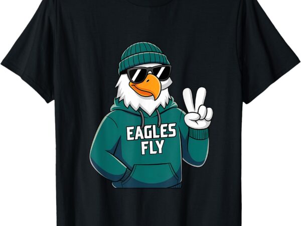 Eagles with sunglasses vintage cool face eagles flying bird t-shirt