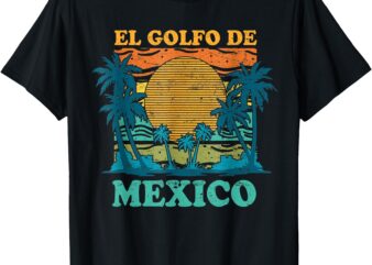 El Golfo De México Retro Vintage Beach Gulf of Mexico T-Shirt