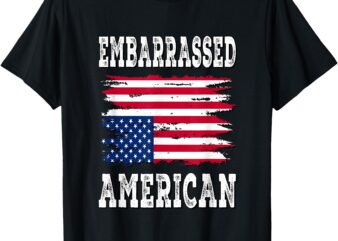 Embarrassed American – Distressed T-Shirt