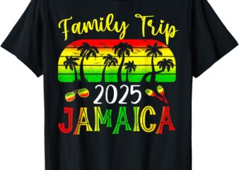 Family Trip Jamaica 2025 Summer Vacation Beach Matching T-Shirt