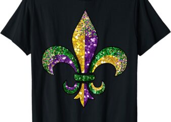 Fleur De Lis Mardi Gras Symbol Louisiana New Orleans Outfit T-Shirt