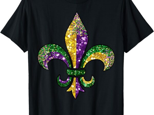 Fleur de lis mardi gras symbol louisiana new orleans outfit t-shirt