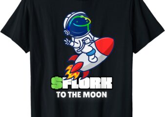 Flork token, to the moon, crypto, Flork Army, memecoin T-Shirt