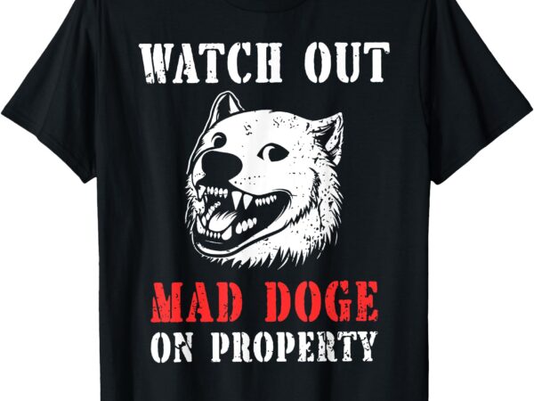 Funny doge pro & not pro sign t-shirt