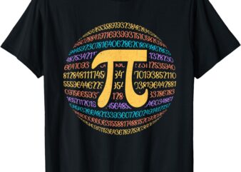 Funny Pi Day Spiral Pi 3,14159 Math Happy Pi Day 2025 T-Shirt