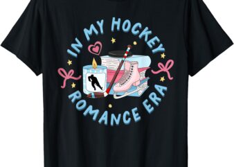 Funny Sport Romance Reader Reading In My Hockey Romance Era T-Shirt