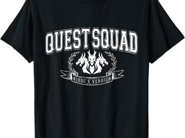 Quest fantasy squad broccoli funny t-shirt