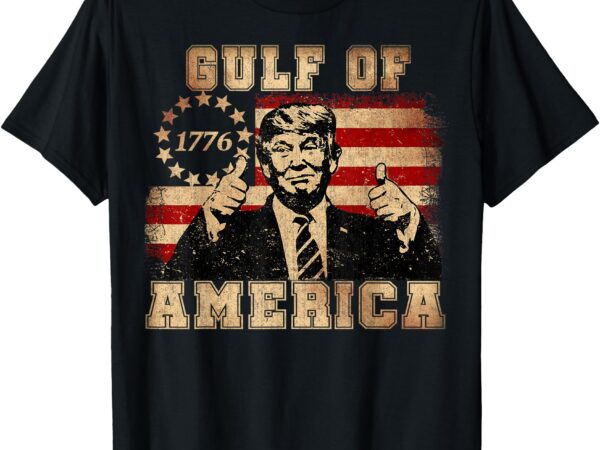 Funny trump gulf of us america 2025 trump merchandise t-shirt