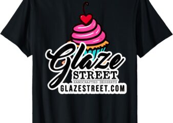 Glaze Street Cupcake Logo T-Shirt