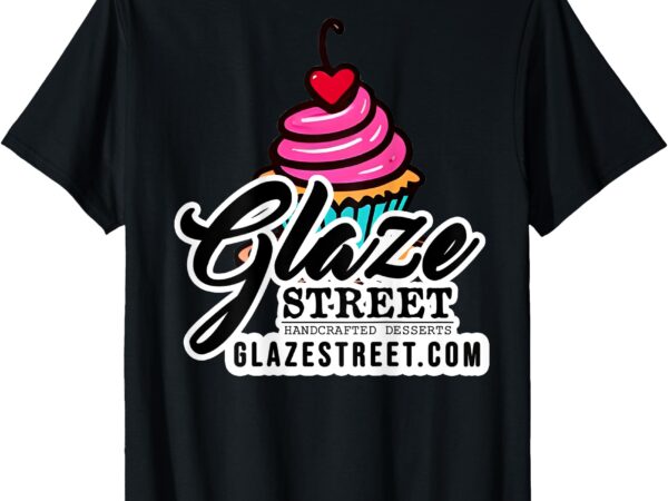 Glaze street cupcake logo t-shirt