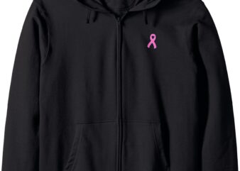 God Can Breast Cancer Ribbon Ephesians 3 20 Zip Hoodie