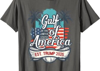 Gulf Coast of America Funny Donald Trump 2025 American Flag T-Shirt