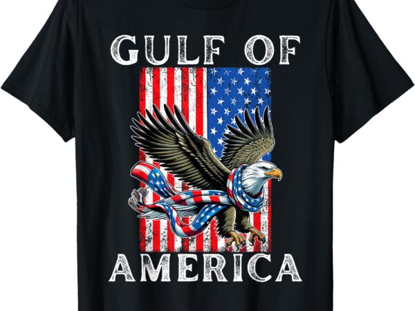 Gulf coast of the united states 2025 us american flag t-shirt