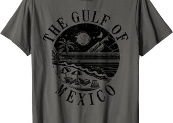 Gulf Of Mexico Beach Sunset Gulfo De Mexican Men Women Kids T-Shirt