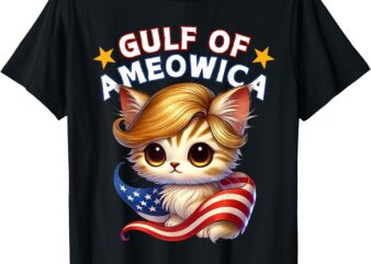 Gulf of Ameowica America Mexico Trump Hair Cute Cat Kitten T-Shirt