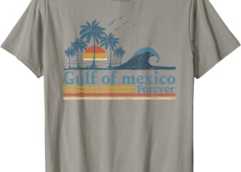 Gulf of Mexico Forever Retro Vintage Beach T-Shirt