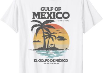 Gulf of Mexico Forever Since 1672 Retro Vintage Beach Gulf T-Shirt