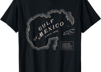 Gulf of Mexico Map T-Shirt