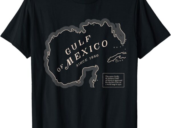 Gulf of mexico map t-shirt