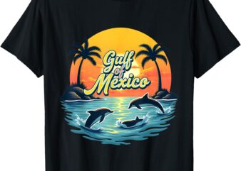 Gulf of Mexico Palms Summer Holiday Vacation Funny Tees T-Shirt