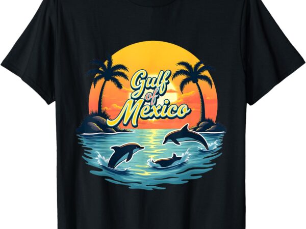 Gulf of mexico palms summer holiday vacation funny tees t-shirt